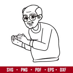 gracie's corner grandpa outline svg, gracie's corner svg, png pdf eps dxf digital flie