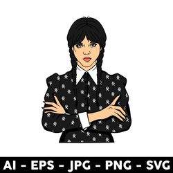 wednesday friday addams svg, addams family svg, wednesday addams svg - digital file