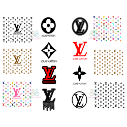 louis vuitton bundle logo svg, louis vuitton svg, lv logo svg, brand logo svg, instant download