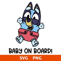 Baby Bluey Color Svg, Bluey Dog Svg, Bluey Svg, Cartoon Svg, Png Digital File