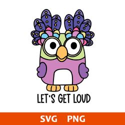 Let's Get Loud Chattermax Svg, Bluey Svg, Cartoon Svg, Png Digital File