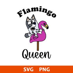 Muffin Flamingo Queen Svg, Bluey Muffin Svg, Bluey Svg, Cartoon Svg, Png Digital File