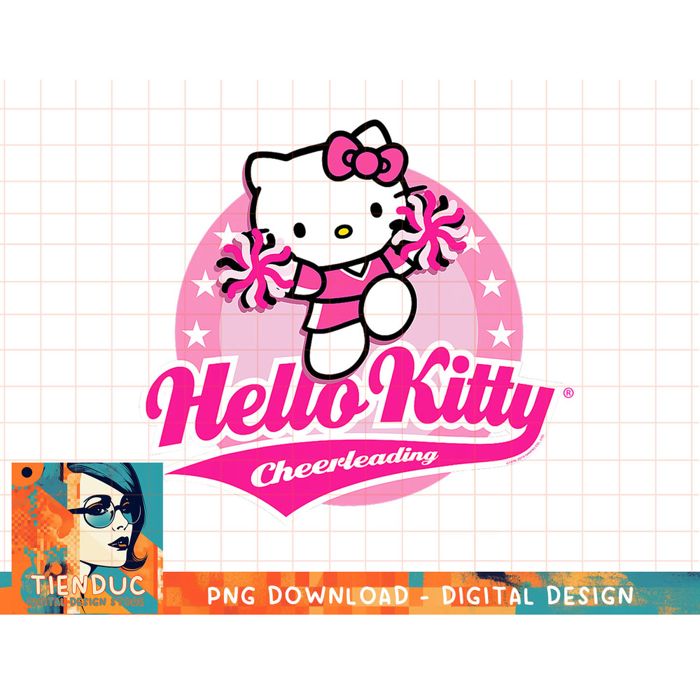 Hello Kitty Cheerleading Cheerleader Tee Shirt copy.jpg