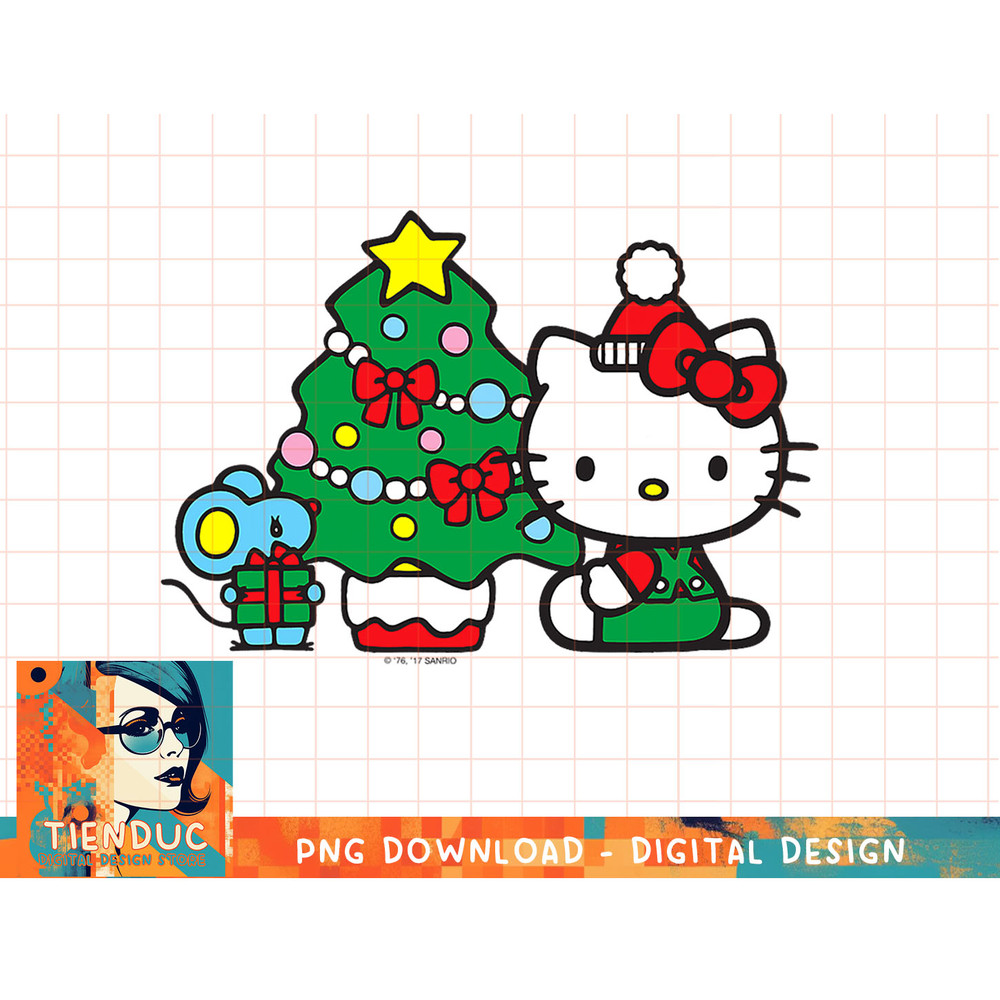 Hello Kitty Christmas Tree Tee Shirt copy.jpg
