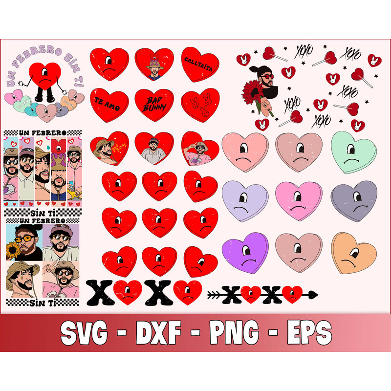 270+ file Bad Bunny valentine bundle SVG , Bad Bunny valentine kingbundlesvg 2.jpg