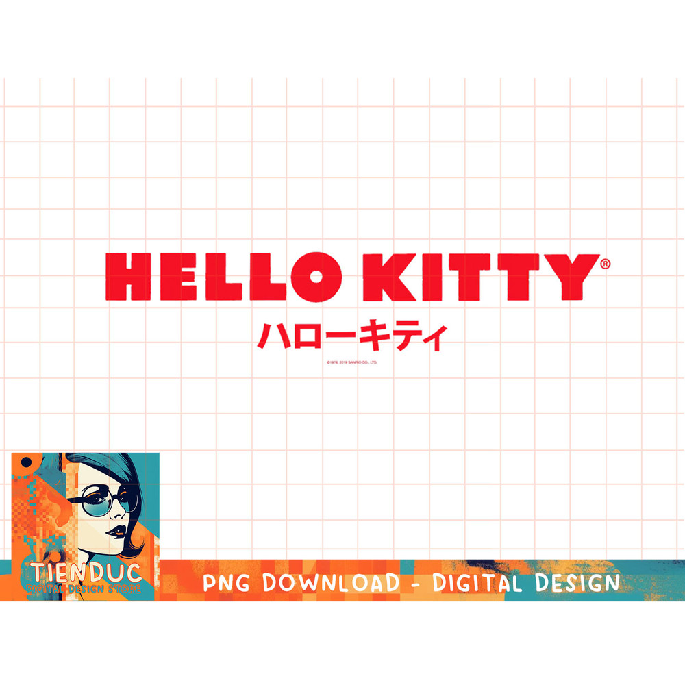 Hello Kitty Classic Logo in Japanese Tee Shirt copy.jpg