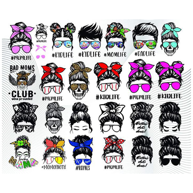 Messy Bun Bundle png,100+ files Messy Bun.jpg