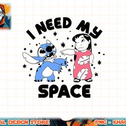 disney lilo & stitch i need my space t-shirt copy png