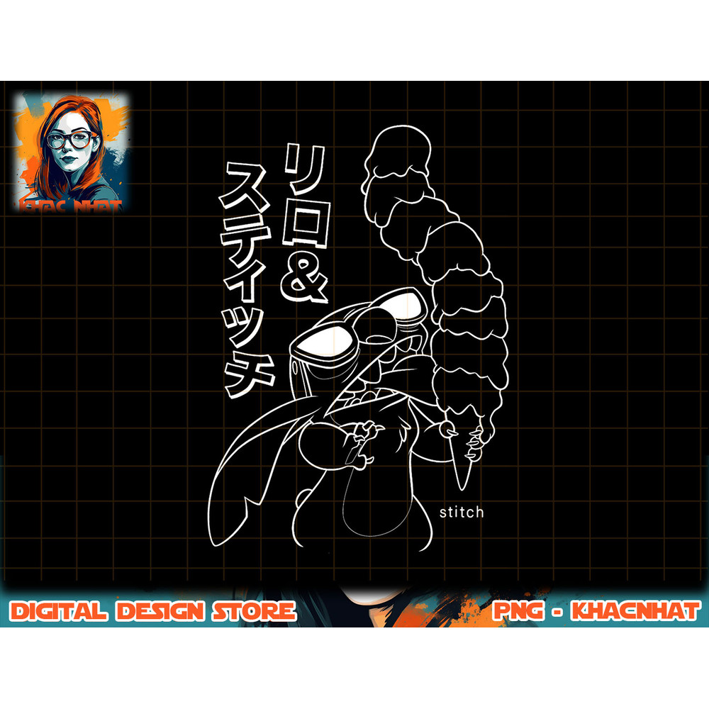 Disney Lilo & Stitch Ice Cream Kanji T-Shirt copy.jpg