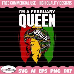 Fabruary Queen Svg, Black History Svg, African American Svg, Black History Month, Melanin Svg, Black History Png, Black
