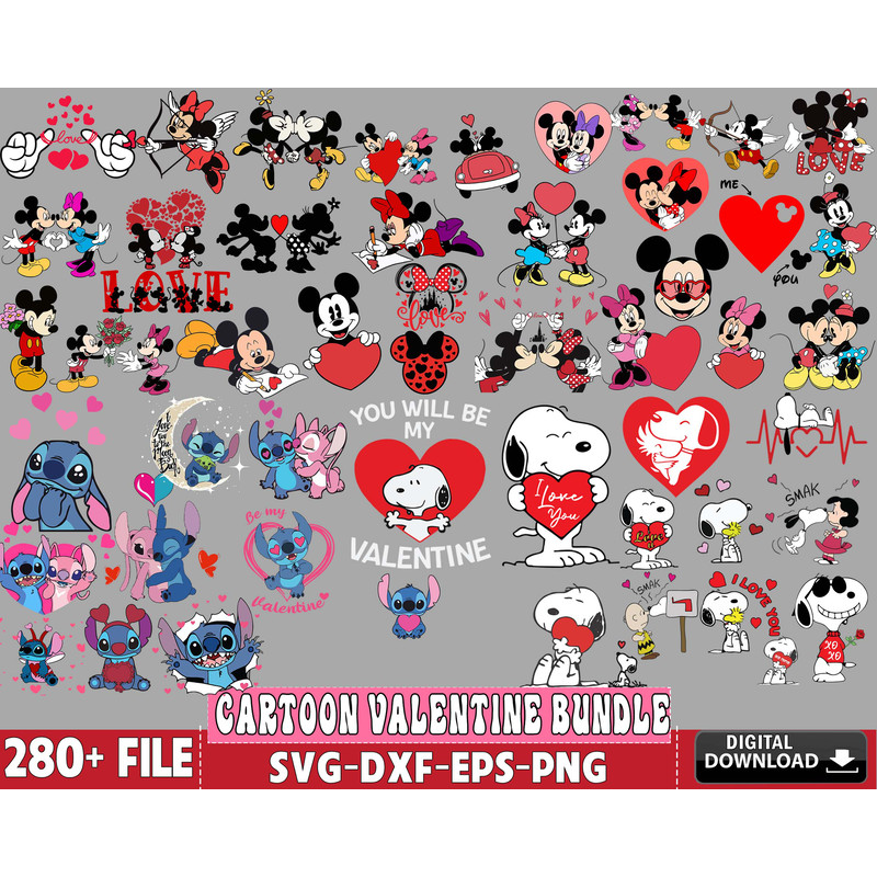 280+ file cartoon valentine bundle SVG kingbundlesvg.jpg