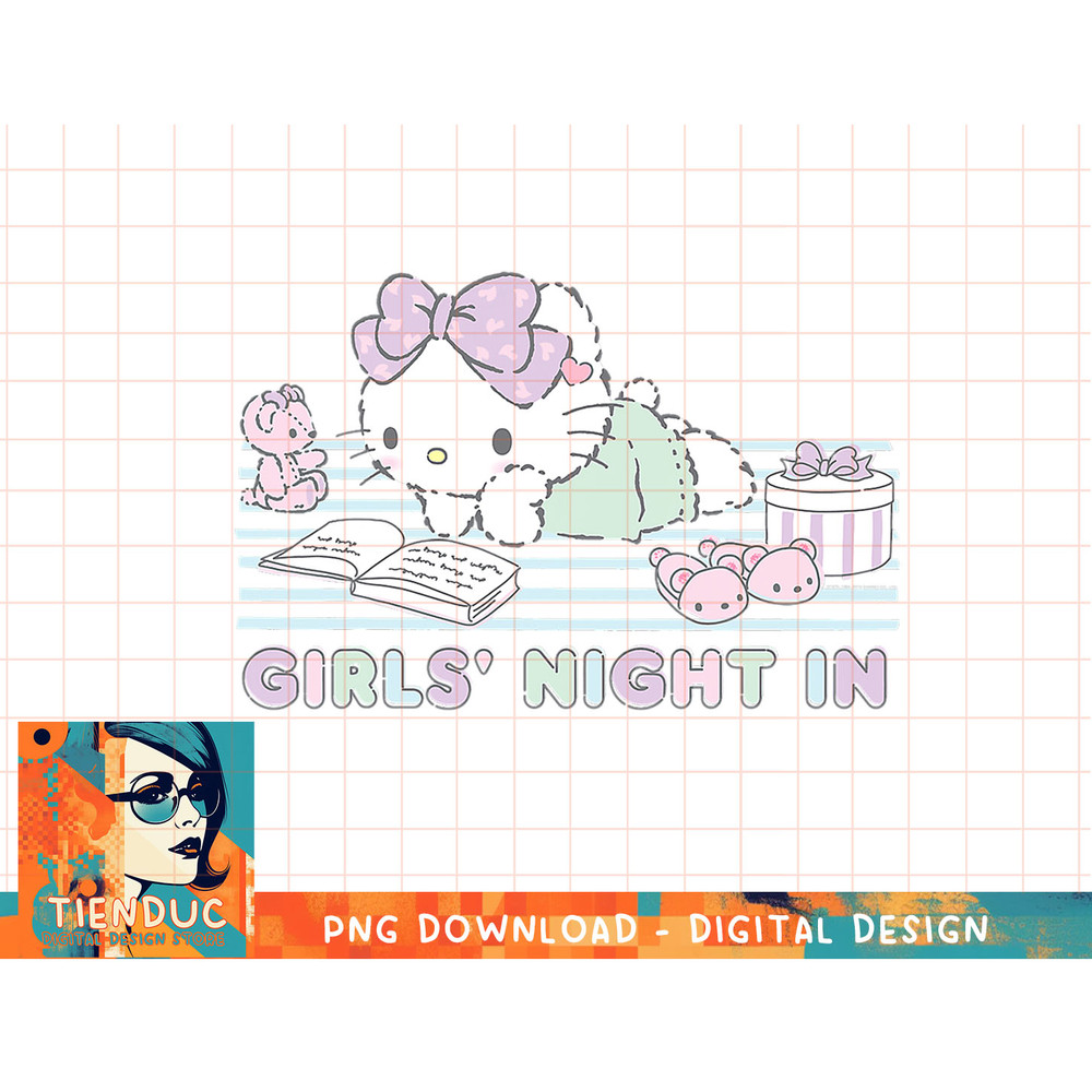 Hello Kitty Girls Night In Reading T-Shirt copy.jpg