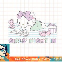 hello kitty girls night in reading t-shirt copy png