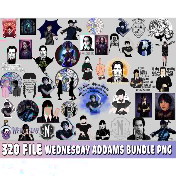 320 file Wednesday Addams bundle png 5.jpg