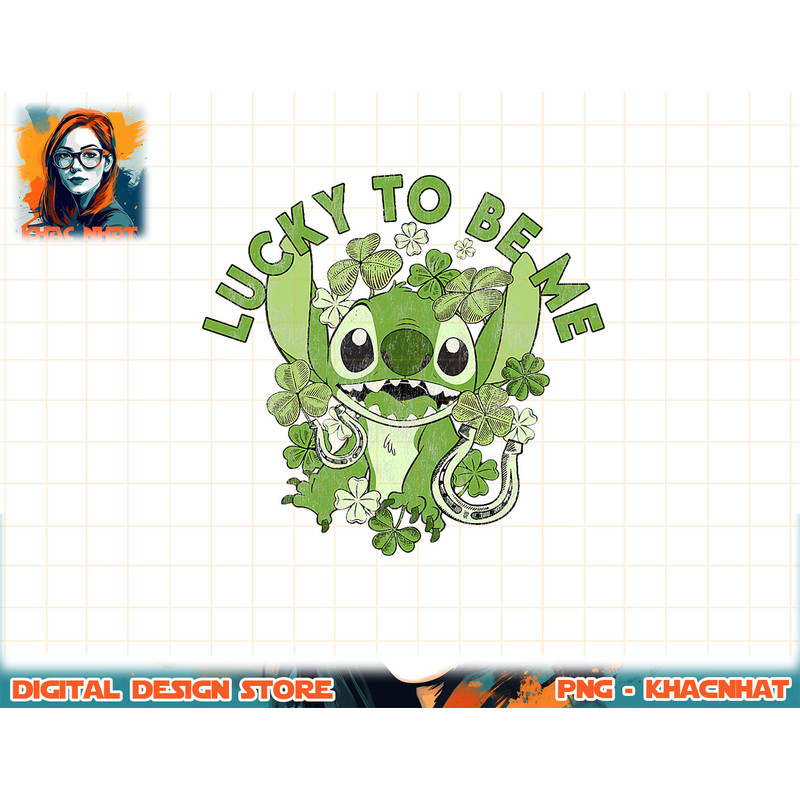 Disney Lilo & Stitch Lucky Stitch St. Patrick's Day Clover T-Shirt copy.jpg