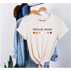 proud mom lesbian shirt, queer mom shirts, lesbian mom daughter support gift shirt, lesbian flags shirt, lgbtq support s