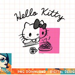 hello kitty hand sketched pie shirt copy png