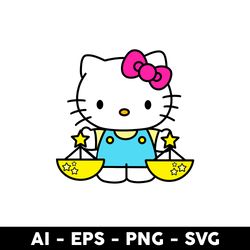 Hello Kitty Libra Svg, Libra Svg, Hello Kitty Svg, Hello Kitty Zodiac Svg, Zodiac Svg - Digital File