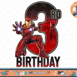 marvel iron man 3rd birthday action pose graphic t-shirt t-shirt copy