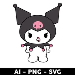 kuromi svg, kuromi png, hello kitty svg, sanrio characters svg, cartoon svg - digital file
