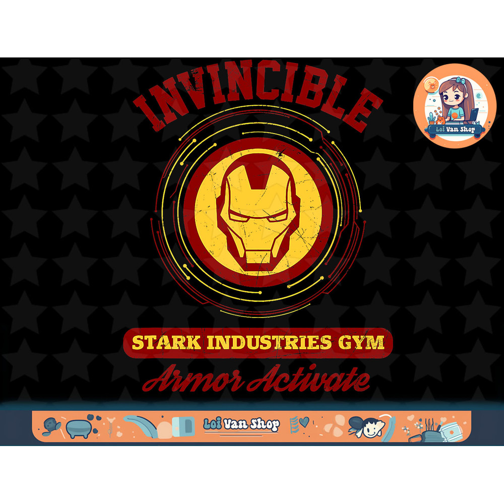 Marvel Iron Man Invincible Stark Industries Gym T-Shirt copy.jpg