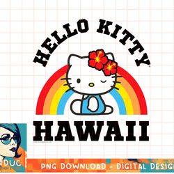 hello kitty hawaii rainbow tee shirt copy png