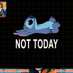 disney lilo & stitch not today stitch t-shirt copy png