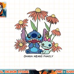 disney lilo & stitch ohana means family chibi stitch floral t-shirt.pngdisney lilo & stitch ohana means family chibi sti