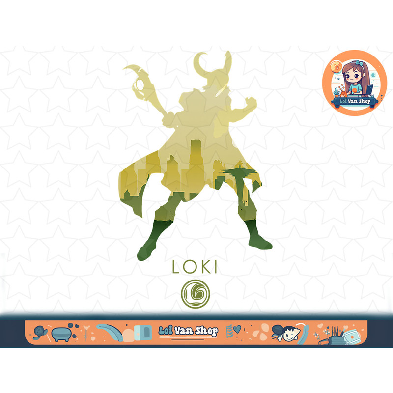 Marvel Loki God of Mischief Silhouette T-Shirt copy.jpg