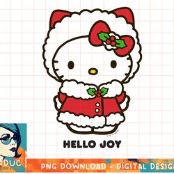 hello kitty hello joy holiday tee shirt copy png