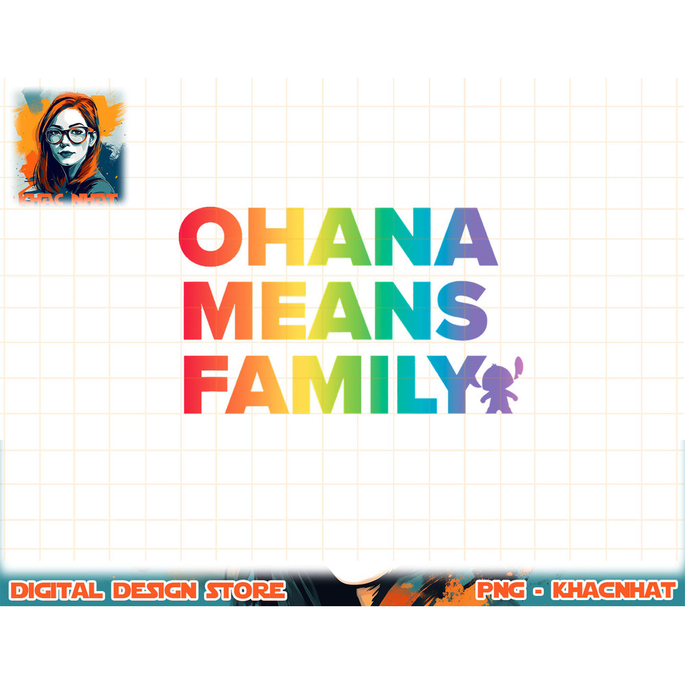 Disney Lilo & Stitch Ohana Means Family Rainbow Text T-Shirt copy.jpg