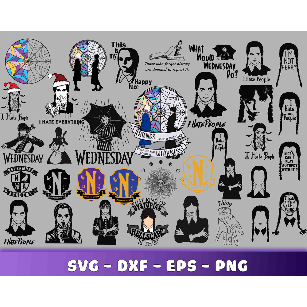 160+ file  Wednesday addams bundle svg  2.jpg