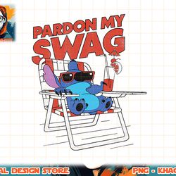 disney lilo & stitch pardon my swag t-shirt copy png