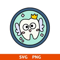 Toothfairy Sticker Svg, Bluey Svg, Cartoon Svg, Png Digital File