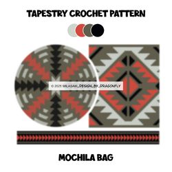 Crochet PATTERN Wayuu mochila bag / Tapestry crochet / Traditional 3