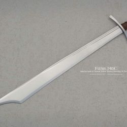 Falchion inspired by example in Nationaal Militair Museum, Soesterberg, the Netherlands, dated to late 14th century.