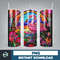 Stained Glass Tumbler Wrap PNG, Straight Tumbler, Design, 20oz Straight Tumbler, Sunflower Tumbler Wrap, Digital Download (43).jpg