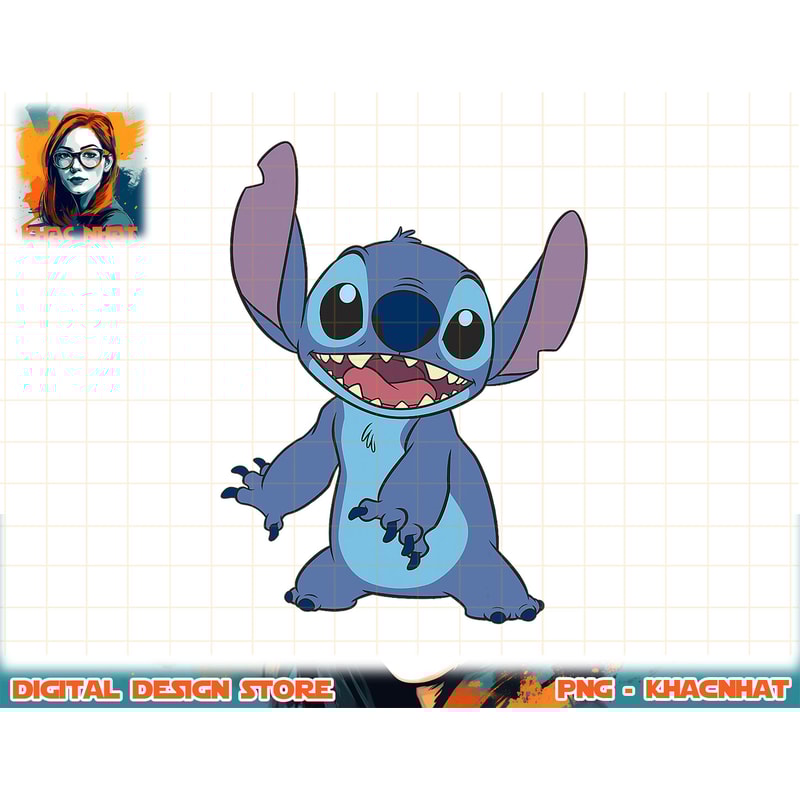 Disney Lilo & Stitch Simple Stitch Portrait T-Shirt copy.jpg