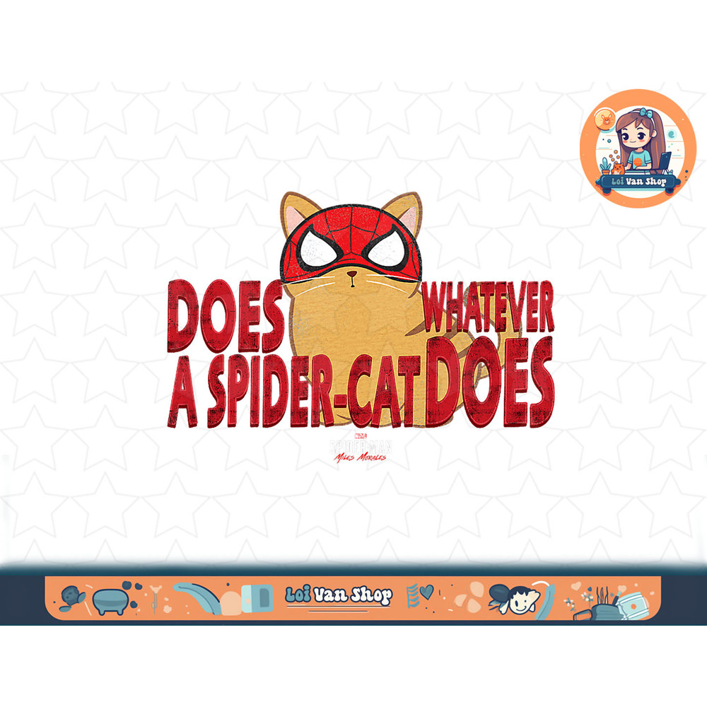 Marvel Spider-Man Miles Morales Spider-Cat Does Whatever T-Shirt copy.jpg