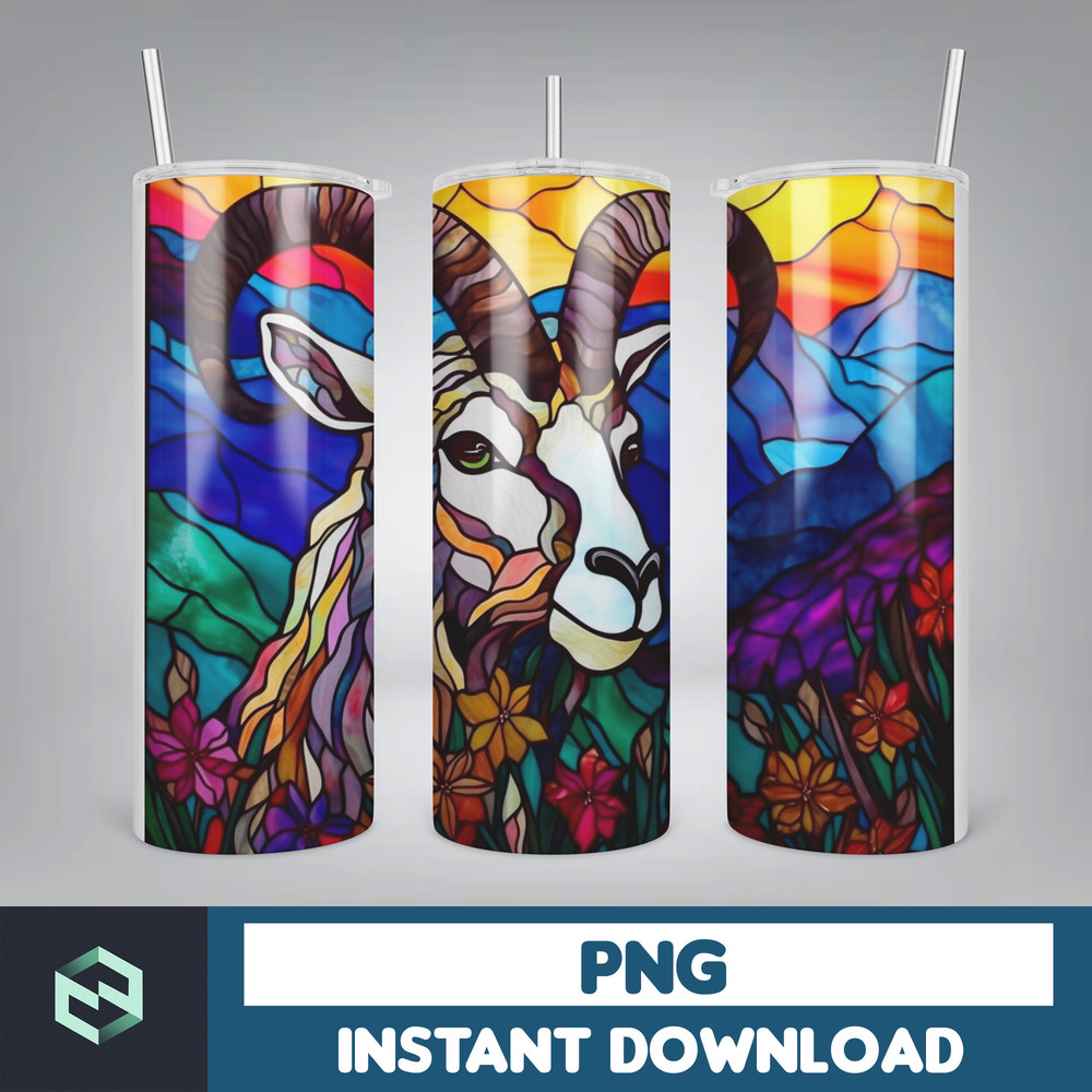 Stained Glass Tumbler Wrap PNG, Straight Tumbler, Design, 20oz Straight Tumbler, Sunflower Tumbler Wrap, Digital Download (68).jpg