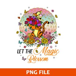 Let The Magic Blossom Png, Tiger Magic Blossom Png, Disney Png Digital File