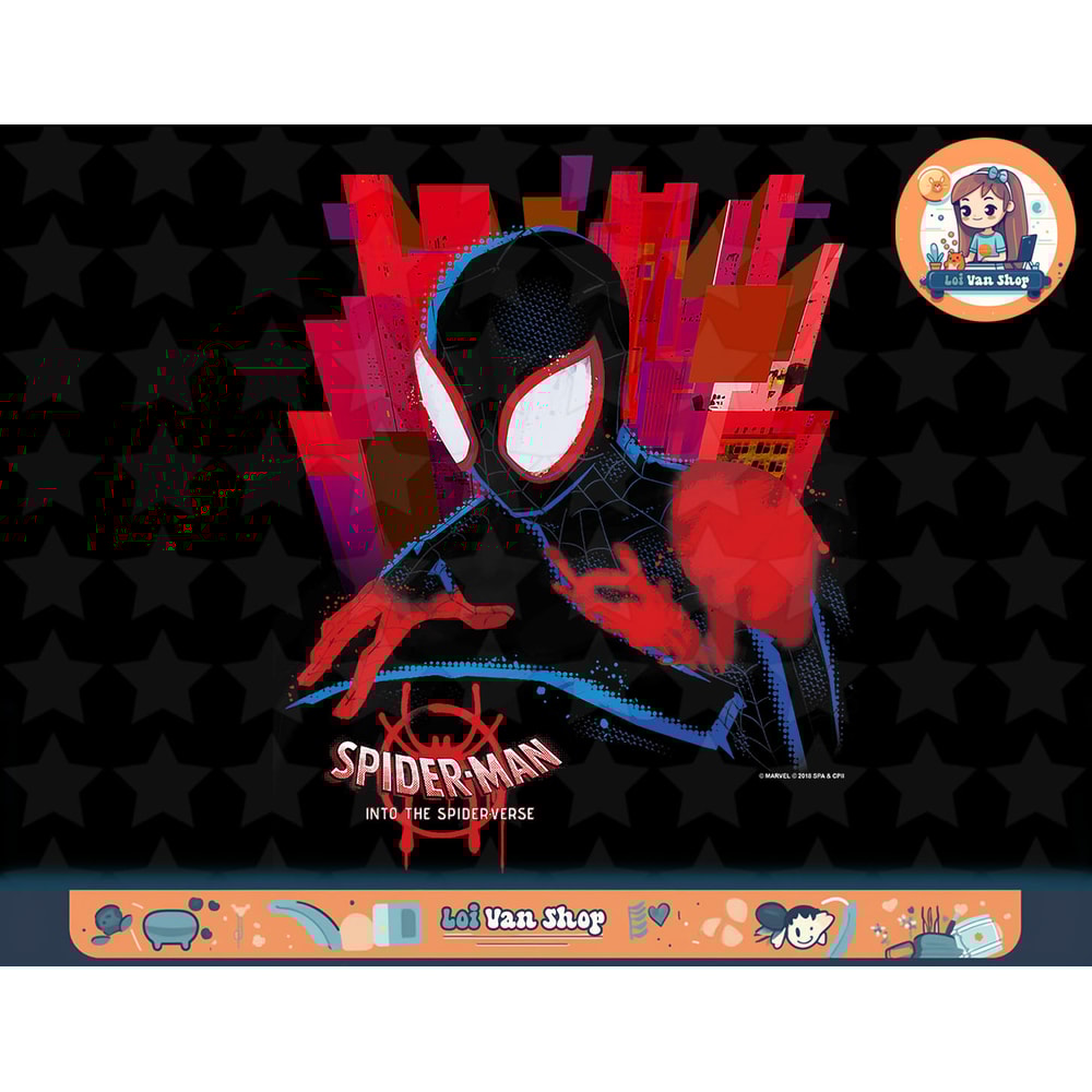 Marvel Spider-Man Spiderverse Dark Graphic T-Shirt T-Shirt copy.jpg