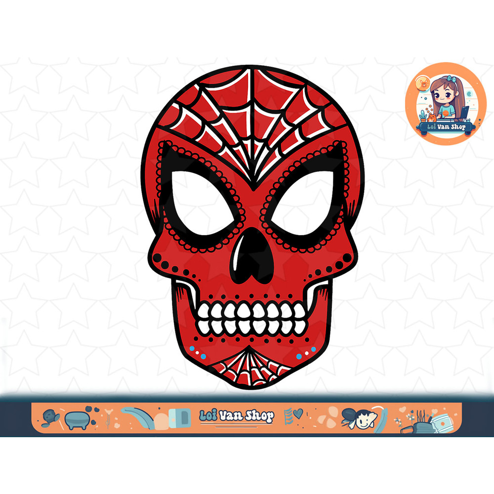 Marvel Spider-Man Sugar Skull T-Shirt copy.jpg