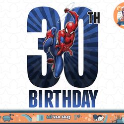 marvel spider-man swinging 30th birthday graphic t-shirt t-shirt copy