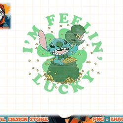 disney lilo & stitch st. patty's i'm feeling lucky t-shirt copy png