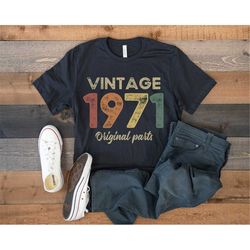 50th birthday gift for him, vintage 1971 shirt, 50 year old birthday men, retro birthday shirt, born in 1971 shirt, 50 b