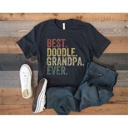 doodle grandpa shirt, best doodle grandpa ever, retro vintage goldendoodle, gift for labradoodle lover, dog owner shirt,