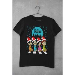 The Beatles - Charlie brown / Snoopy mash up ugly Christmas unisex cotton T-SHIRT  tshirt tee