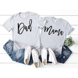 Mom and Dad Shirt Sets, Mommy and Daddy Shirt, New Mom Shirt, New Mom Shirt, Pregnancy Announcement Shirts, Pregnancy Re