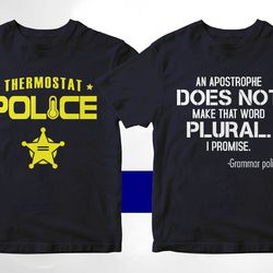 police 50 editable t-shirt designs bundle